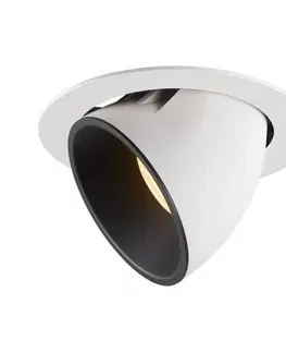 LED podhledová svítidla SLV BIG WHITE NUMINOS GIMBLE XL zápustné stropní svítidlo bílé/černé 3000 K 20° 1006056