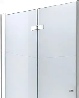 Sprchové kouty MEXEN LIMA skládací dveře 85x190 cm 6mm, chrom, transparent se stěnovým profilem 856-085-000-01-00