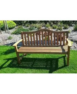 Zahradní nábytek Dřevěná lavice Doris přírodní, 150 cm