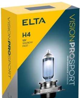 Autožárovky ELTA H4 VisionPro Sport 100/90W 12V P43t sada 2ks EB1484TR