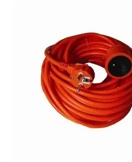 Prodlužovací kabely Solight prodlužovací kabel červená, 20 m