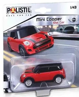 Hračky POLISTIL - Mini Cooper Slot car 1:43 Red