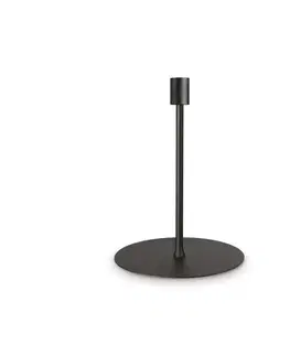 Stolní lampy se stínítkem Stolní lampa Ideal Lux SET UP MTL BIG BIANCO 259925 E27 1x60W IP20 20cm černá