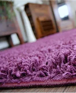 Koberce a koberečky Dywany Lusczow Kusový koberec SHAGGY Izebelie 5cm fialový, velikost 200x400