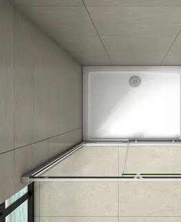 Sprchové vaničky H K Obdélníkový sprchový kout SYMPHONY 120x80 cm s posuvnými dveřmi včetně sprchové vaničky z litého mramoru