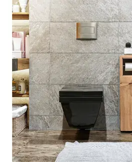 Koupelnové skříňky  Skříňka s držákem toaletního papíru STAR 65x15 cm hnědá 