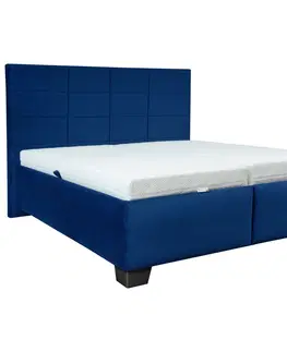 Čalouněné postele Čalouněná Postel Olympia, 160x200, Tmavě Modrá