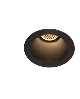 LED podhledová svítidla SLV BIG WHITE HORN MAGNA LED venkovní svítidlo k zabudování do stropu černá, 3000K, 25° 1002592