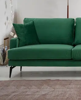 Pohovky a gauče Pohovka PAPIRA dvoumístná zelená