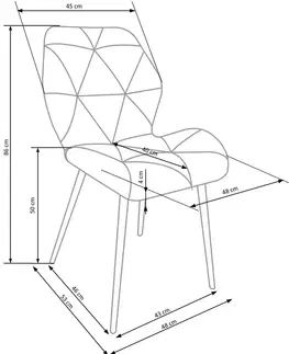 Židle HALMAR Jídelní židle K453 hořčicová