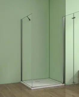 Sprchové vaničky H K Obdélníkový sprchový kout MELODY 80x90 cm se zalamovacími dveřmi včetně sprchové vaničky z litého mramoru