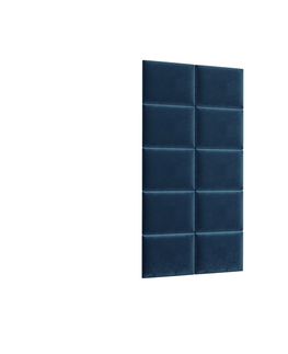 Postele Dekorační nástěnný panel MATEO 100x200 cm, modrá