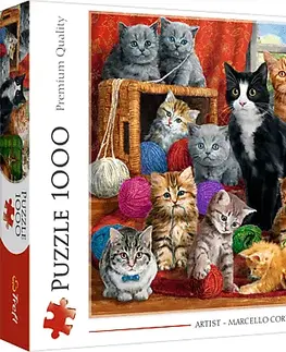 Hračky puzzle TREFL - Puzzle 1000 - Setkání koček