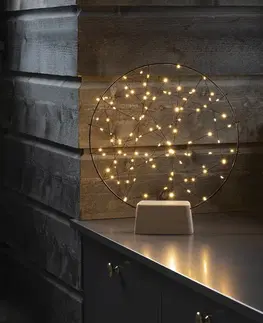 Vánoční vnitřní dekorace Konstsmide Christmas LED silueta Malý kruh s dřevěnou nohou