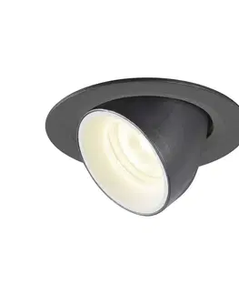LED podhledová svítidla SLV BIG WHITE NUMINOS GIMBLE XS zápustné stropní svítidlo černé/bílé 4000 K 20° 1005850