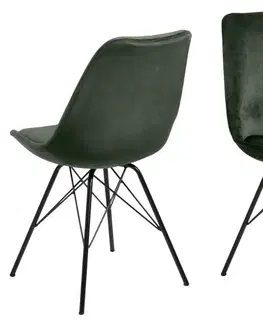 Židle Actona Jídelní židle Eris II tmavě zelená
