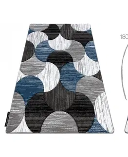 Koberce a koberečky Dywany Lusczow Kusový koberec ALTER Geo mušle modrý, velikost 160x220