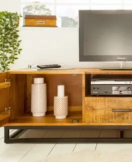 TV stolky LuxD Designový TV stolek Allen 160 cm, mango