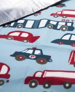 Piknikové deky Pikniková deka v modré barvě s autíčky