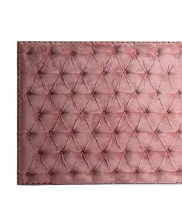 Luxusní a designová čela postelí Estila Stylové chesterfield čelo postele Alvaro v růžové barvě 160cm
