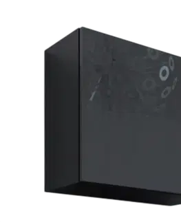 Vitríny Kvadrát skříňka VIGO plná 50 závěsná černá