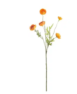 Umělé květiny Květina dudka chocholatého 55cm orange