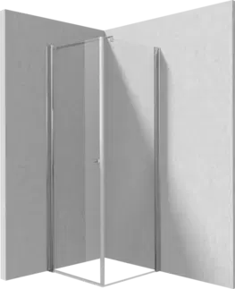 Sprchové kouty DEANTE/S Sprchový kout pevná stěna 140 křídlové dveře 80 KTSW042P+KTS_034P KERRIA/0375