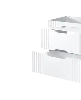 Koupelnový nábytek Comad Závěsná skříňka pod umyvadlo Fiji 80 cm bílá