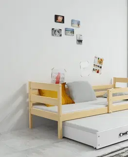 Postele BMS Dětská postel s přistýlkou Eryk 2 | borovice Barva: Borovice / bílá, Rozměr: 190 x 80 cm