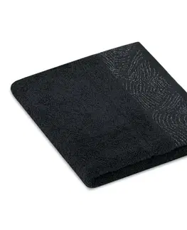 Ručníky AmeliaHome Sada 3 ks ručníků BELLIS klasický styl černá, velikost 30x50+50x90+70x130