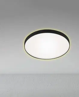 Stropní svítidla Briloner Stropní svítidlo LED Flet s podsvícením, Ø 28,5 cm