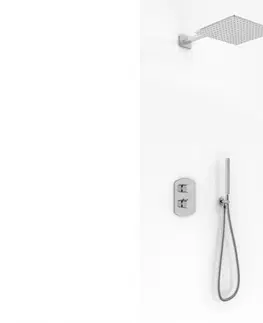 Sprchy a sprchové panely KOHLMAN Termostatický sprchový set s dešťovou sprchou 30 cm a ruční sprchou QW432FQ30