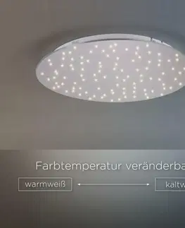 LED stropní svítidla LEUCHTEN DIREKT is JUST LIGHT LED stropní svítidlo kruhové v barvě oceli s nastavitelou barvou světla a funkcí stmívání 2700-5000K