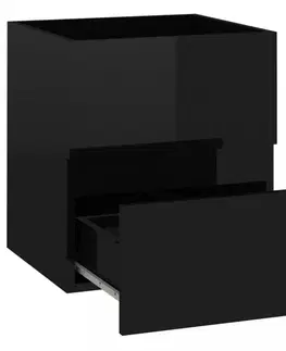Koupelnové skříňky Skříňka pod umyvadlo 41 cm Dekorhome Černá