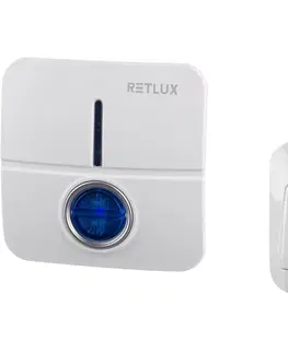 Domovní alarmy Retlux RDB 105 Bezdrátový zvonek do zásuvky, 1x tlačítko, dosah 120 m