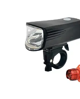 LED osvětlení  SADA 2x LED Nabíjecí cyklosvítilna LED/5W/USB IP44 