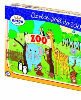 Hračky společenské hry DETOA - Člověče, Pojď Do Zoo!