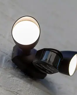 Venkovní nástěnná svítidla s čidlem pohybu LUTEC LED venkovní bodovka Shrimp se senzorem z hliníku