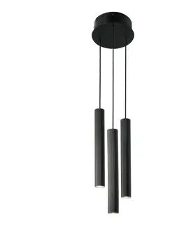Moderní závěsná svítidla NORDLUX Vico 3-Rondel závěsné svítidlo černá 2412123003