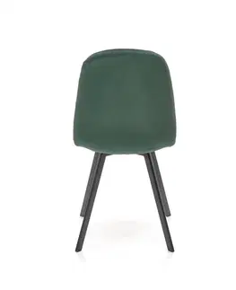 Jídelní sety Jídelní židle K462 Halmar Tmavě zelená