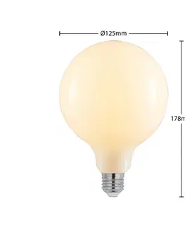 Stmívatelné LED žárovky Arcchio LED žárovka E27 6W 2700K G125 stmívatelná opál 3ks