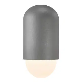 Venkovní nástěnná svítidla Nordlux Venkovní nástěnná lampa Heka, antracitově šedá, hliník, výška 21,6 cm
