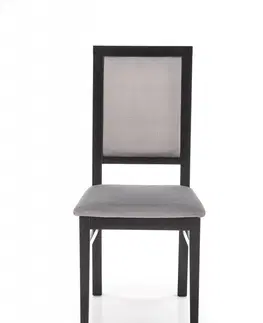 Židle Jídelní židle SYLWEK 1 Halmar Tmavý ořech / krémová (CAYENNE 1112)