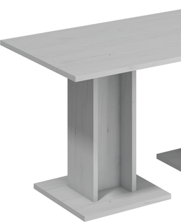 Jídelní stoly Velký stůl GURLAN, craft bílý, 5 let záruka