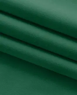 Záclony Závěs Homede Vila I s řasící páskou a dvojitým záhybem zelený, velikost 135x300
