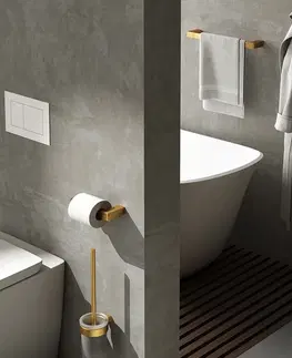Koupelnový nábytek Gedy PIRENEI držák ručníků 600x66, zlato PI216087