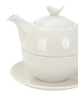 Džbány Porcelánový Tea for one s ptáčkem - 0.4L Clayre & Eef BITEFO