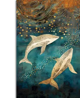 Obrazy podmořský svět Obraz velryby v magickém oceánu