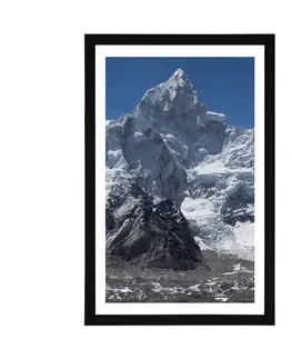 Příroda Plakát s paspartou nádherný vrchol hory