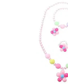 Hračky panenky WIKY - Módní doplňky s květinkou náhrdelník, náramek, naušnice